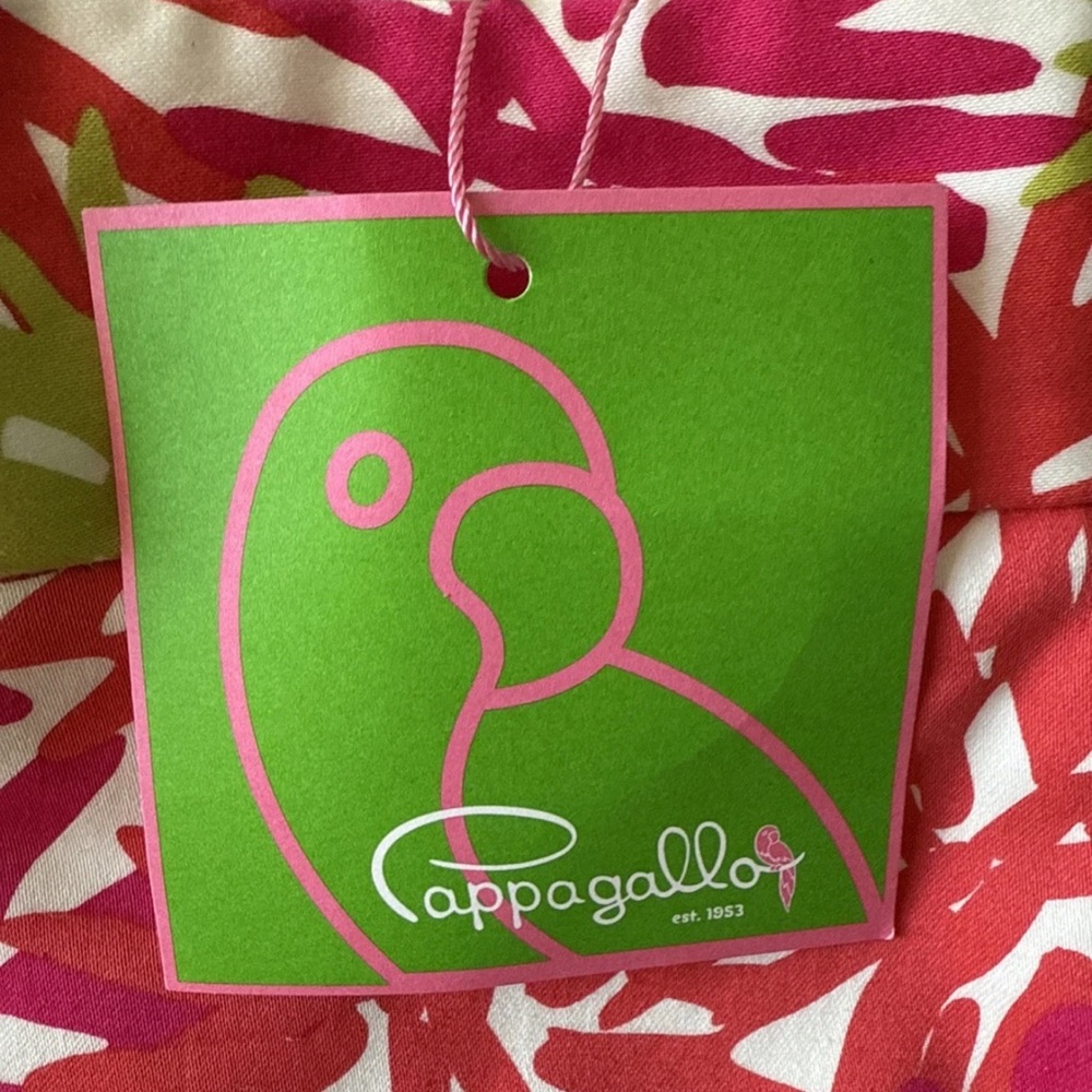 Pappagallo Hot Pink & Lime Floral Ankle Jeans pink (sand and melon) 10 nwt - Picture 10 of 16